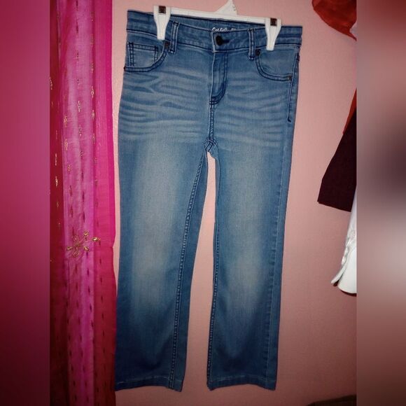 Cat & Jack girls bootcut super stretch light blue jeans size 12 - Picture 4 of 5